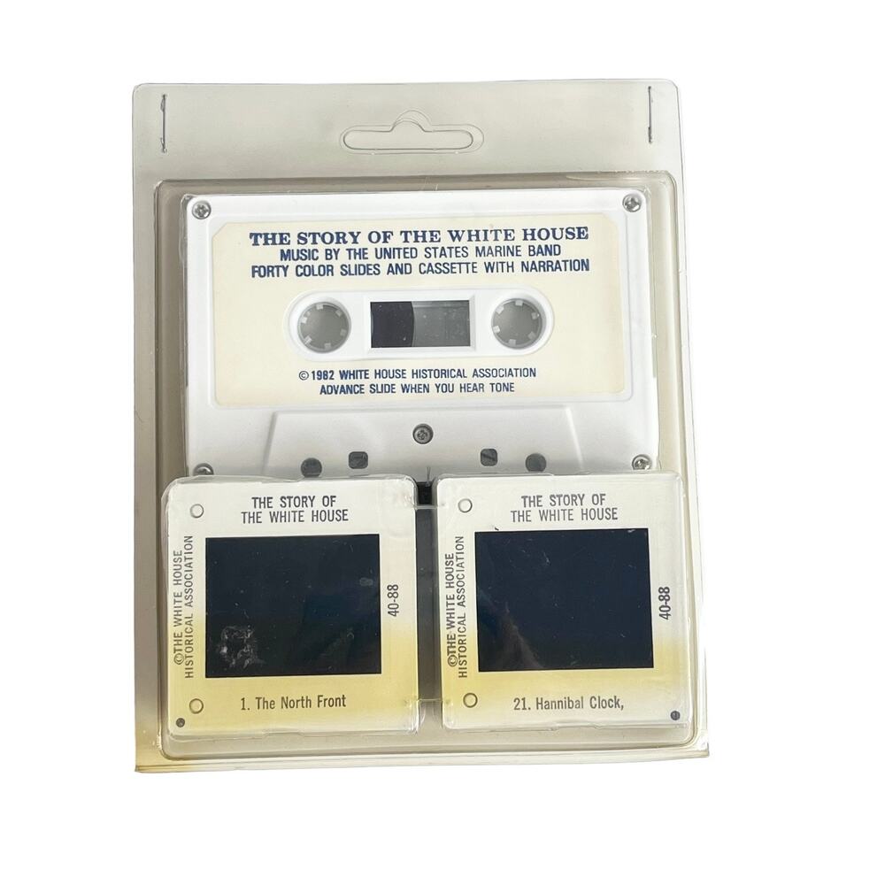 Story of the White House Slides & Cassette 40 Color Narration Package Vtg 80s